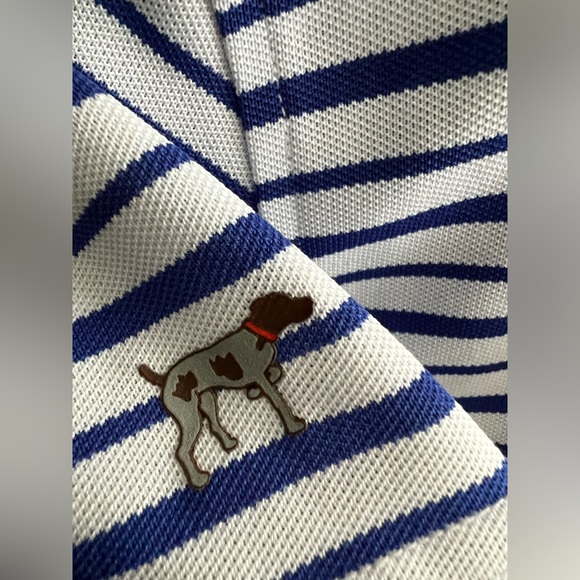 Southern Point Boys Performance Polo blue stripe M - Picture 5 of 6